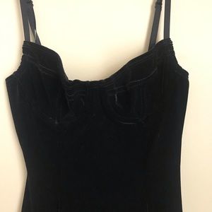 American Apparel velvet bra top dress